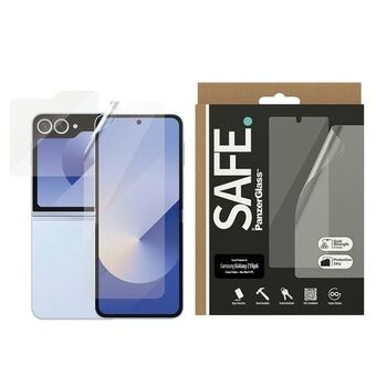 Veilig door PanzerGlass Sam Z Flip6 F741 Bundel 2-in-1 Screenprotector Ultra Wide-Fit + TPU Classic Fit SAFE95868