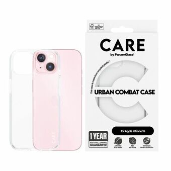 ZORG door PanzerGlass Urban Combat Case iPhone 15 6,1" doorzichtig/transparant 1421