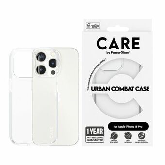 Zorg door PanzerGlass Urban Combat Case iPhone 15 Pro 6,1" doorzichtig/transparant 1422