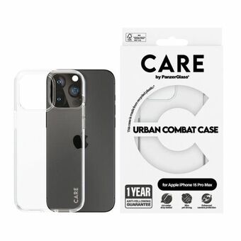 Zorg door PanzerGlass Urban Combat Case iPhone 15 Pro Max 6,7" doorzichtig/transparant 1424