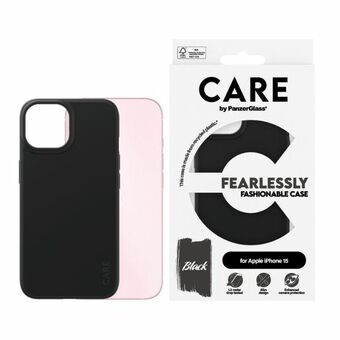 CARE by PanzerGlass Onbevreesd Modieuze Hoes voor iPhone 15 6,1" zwart/black 1429