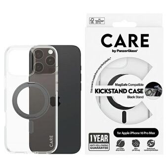 CARE by PanzerGlass Kenmerk Kickstand Hoes iPhone 16 Pro Max 6,9" zwart/black MagSafe 1324