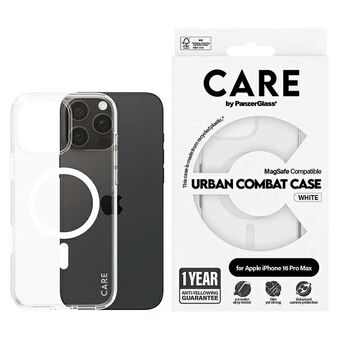 CARE by PanzerGlass Vlaggenschip Hoes iPhone 16 Pro Max 6,9" wit/white MagSafe 1340