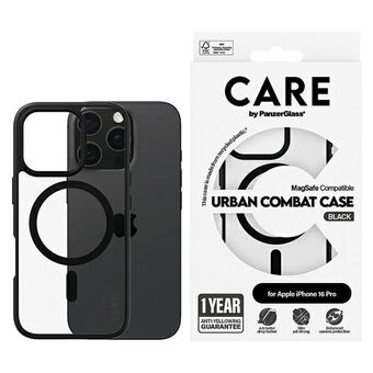 CARE by PanzerGlass Flagship Urban Case iPhone 16 Pro 6,3" zwart/black MagSafe 1358