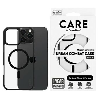 CARE by PanzerGlass Vlaggenschip Urban Case iPhone 16 Pro Max 6,9" zwart/black MagSafe 1360