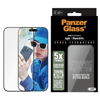 PanzerGlass Keramische Schermbeschermer iPhone 16 Pro 6.3" Ultra-Wide Fit 2854