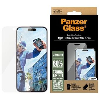 PanzerGlass Schermprotector iPhone 16 Plus 6.7" Klassieke Pasvorm 2875