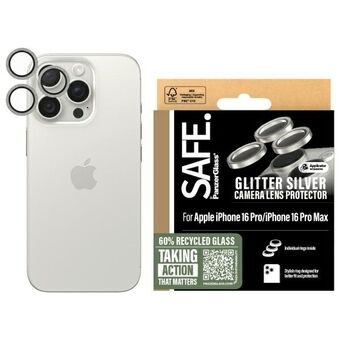 SAFE by PanzerGlass iPhone 16 Pro 6.3" / 16 Pro Max 6.9" Lensbeschermers zilver/glitter zilver SAFE95893