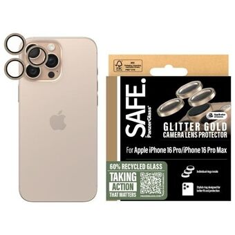 SAFE by PanzerGlass iPhone 16 Pro 6.3" / 16 Pro Max 6.9" Lens Protector goud/glitter goud SAFE95895