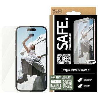 SAFE by PanzerGlass iPhone 16 6.1" Schermbeschermer Ultra-Wide Fit SAFE95875