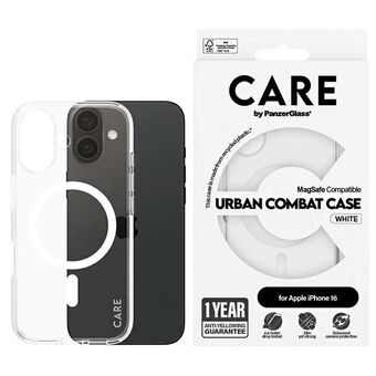 CARE by PanzerGlass Flagship Case iPhone 16 6,1" wit/white MagSafe 1337