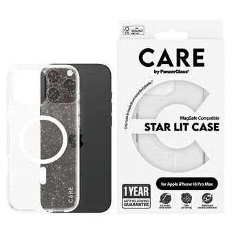 CARE by PanzerGlass Vlaggenschip Sterren Verlichte Hoes iPhone 16 Pro Max 6,9" wit/white MagSafe 1344