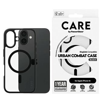 CARE door PanzerGlass Vlaggenschip Urban Case iPhone 16 6,1" zwart/black MagSafe 1357