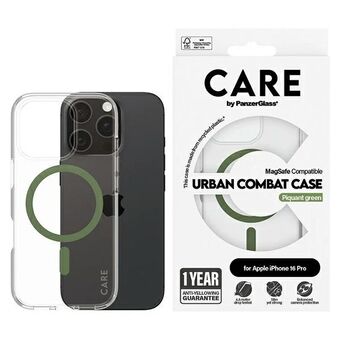 CARE by PanzerGlass Vlaggenschip Hoes iPhone 16 Pro 6,3" groen/green MagSafe 1370