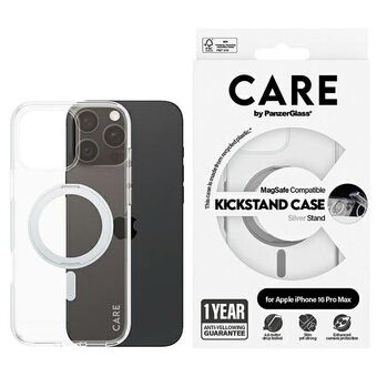 CARE by PanzerGlass Feature Kickstand Case iPhone 16 Pro Max 6,9" zilver/silver MagSafe 1328