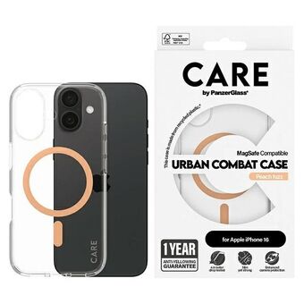 CARE by PanzerGlass Vlaggenschip Hoes iPhone 16 6.1" perzik/peachy MagSafe 1373