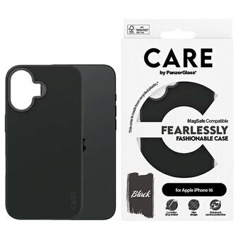 CARE by PanzerGlass Fashion Case iPhone 16 6.1" zwart/black MagSafe 1377