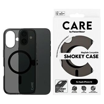 CARE by PanzerGlass Vlaggenschip Hoesje iPhone 16 6.1" dymny/smokey MagSafe 1349