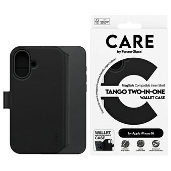 CARE by PanzerGlass Feature Tango 2in1 Portemonnee iPhone 16 6.1" MagSafe zwart/black 1329