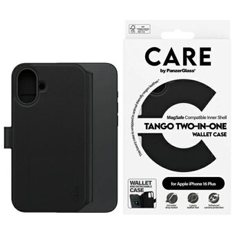 CARE by PanzerGlass Feature Tango 2in1 Portemonnee iPhone 16 Plus 6.7" MagSafe zwart/black 1331