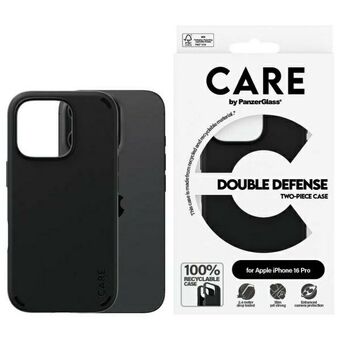 CARE by PanzerGlass Kenmerk Dubbele Verdedigingshoes iPhone 16 Pro 6.3" zwart/black 1334