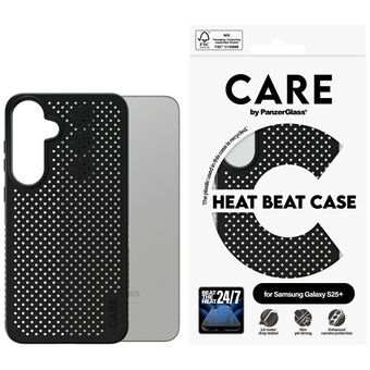 Etui CARE by PanzerGlass Functie Heat Beat voor Samsung Galaxy S25+ zwart