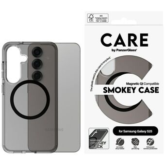 Etui CARE by PanzerGlass Flagship Urban Combat Zwart QI voor Samsung Galaxy S25 rookgrijs