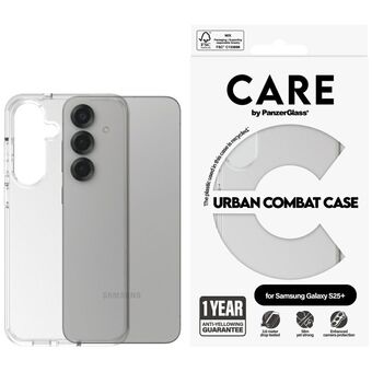 Etui CARE by PanzerGlass Flagship Urban Combat voor Samsung Galaxy S25+ transparant