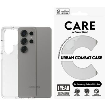 Etui CARE by PanzerGlass Flagship Urban Combat voor Samsung Galaxy S25 Ultra transparant