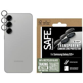 Gehard glas voor de lens SAFE by PanzerGlass Rings Lens Protector voor Samsung Galaxy S25+ transparant