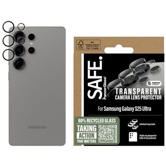 Gehard glas voor de lens SAFE by PanzerGlass Rings Lens Protector voor Samsung Galaxy S25 Ultra transparant