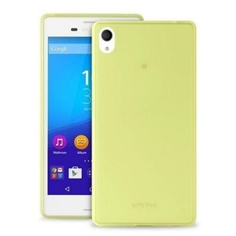 Puro Ultra Slim 0.3 Sony M4 Aqua limoen + folie SNYXM4AQUA03GRN