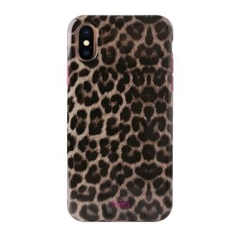 Puro Glam Leopard Hoesje voor iPhone Xs/X roze/limited edition IPCXCLEO2PNK.