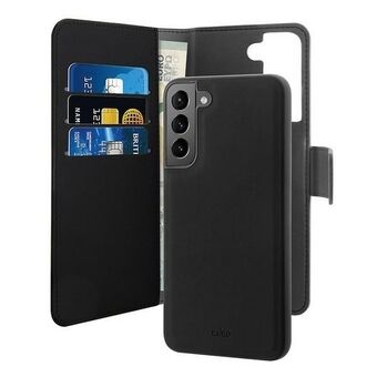 Puro Wallet Afneembare Samsung S22 G901 2-in-1 Zwart SGS22BOOKC3BLK