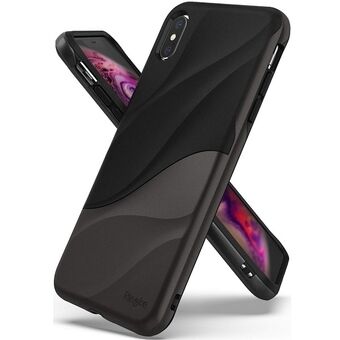 Ringke Wave iPhone Xs Max grijs / metallic chroom WVAP0022