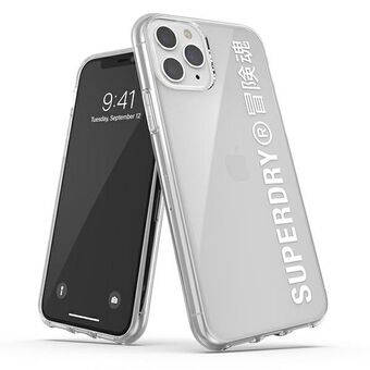 SuperDry Snap iPhone 11 Pro Clear Cover wit/wit 41579