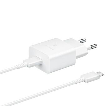 Ład. siec. Samsung EP-T1510XW 15W Snel Opladen + kabel USB-C/USB-C wit