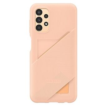 Hoesje Samsung EF-OA135TP A13 A135 perzik / perzik kaartsleuf cover