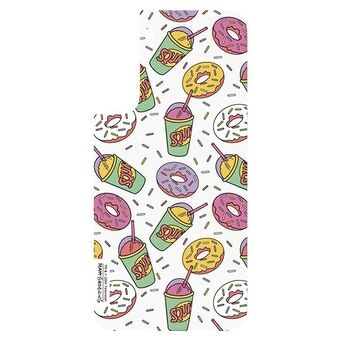 Samsung GP-TOU021HOVPW paneel voor frame cover voor Galaxy S22 Simpsons Donut wit/wit