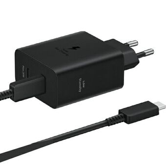 Ład. siec. Samsung EP-T5020XBEGEU PD 50W + kabel USB-C/USB-C 5A 1.8m Super Fast Charge czarny/black

Oplader. muur. Samsung EP-T5020XBEGEU PD 50W + USB-C/USB-C kabel 5A 1.8m Super Fast Charge zwart/zwart