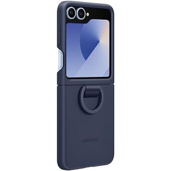 Etui Samsung EF-PF741TNEGWW Z Flip6 F741 granatowy/navy Silicone Case met Ring.