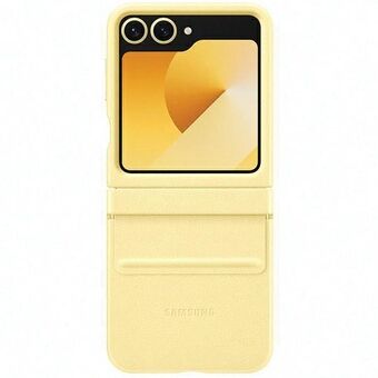 Etui Samsung EF-VF741PYEGWW Z Flip6 F741 żółty/yellow Flap ECO-Leren hoes.