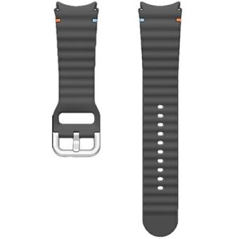 Pasek Sport Band Samsung ET-SNL31LBEGEU voor Watch7 / 6 / 5 / 4 20mm M/L grijs/donkergrijs