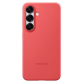 Samsung Silicone Hoesje voor Galaxy S25       rood