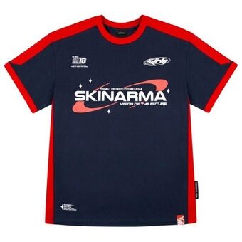 T-shirt Skinarma Halo L navy blauw