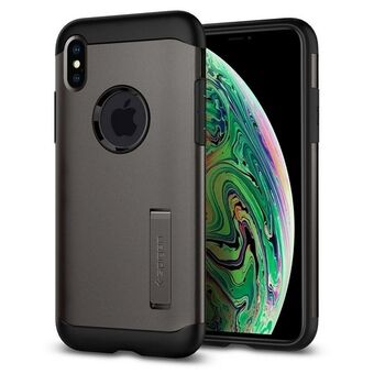 Spigen Slim Armor iPhone Xs Max pistool metaal 065CS25153