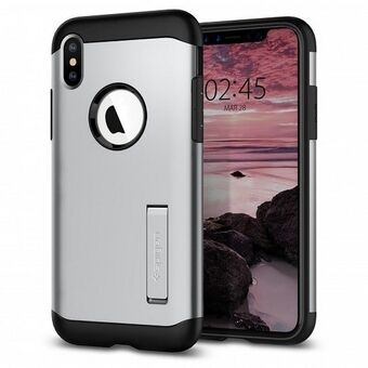 Spigen Slim Armor iPhone Xs Max satijn zilver 065CS25159