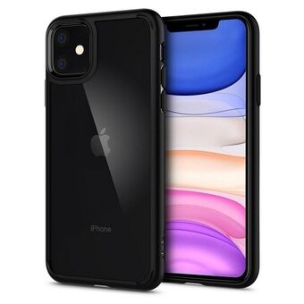 Spigen Ultra Hybrid iPhone 11 Mat Zwart 076CS27186