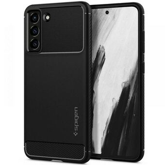 Spigen Rugged Armor Samsung G990 S21 FE zwart/zwart mat ACS03049