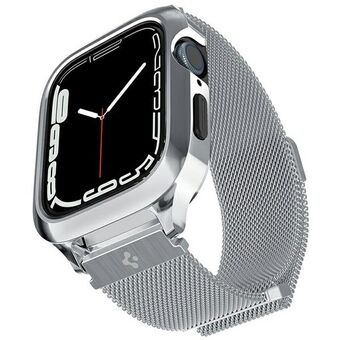 Spigen Metal Fit PRO Apple Watch 8/SE/7/6/5/4 (44/45mm) zilver ACS04584